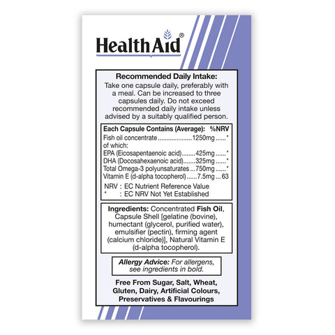 Omega 3 750mg Capsules - HealthAid
