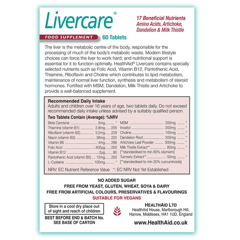 LivercareĀ® Tablets