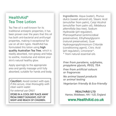 Tea Tree Oil Hand And Body Lotion