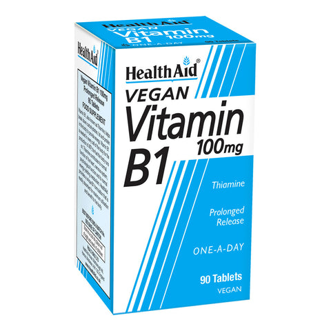 Vitamin B1 (Thiamin) 100mg Tablets - Prolonged Release - HealthAid