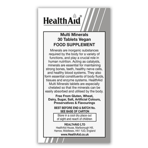 Multiminerals - Prolonged Release Tablets - HealthAid