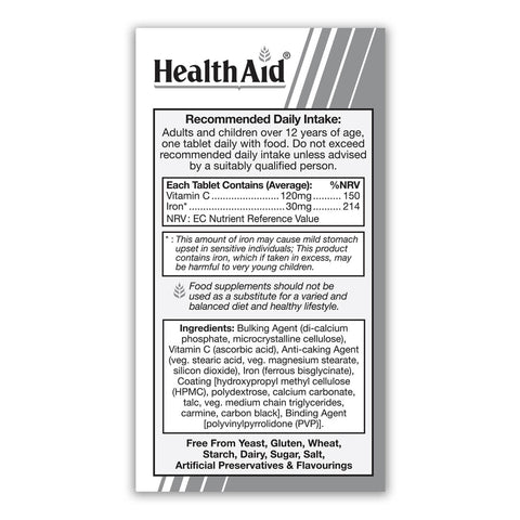 Iron Bisglycinate Tablets - HealthAid