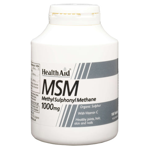 MSM 1000mg (MethylSulphonylMethane) Tablets