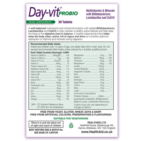 Day-vitĀ® PROBIO Tablets