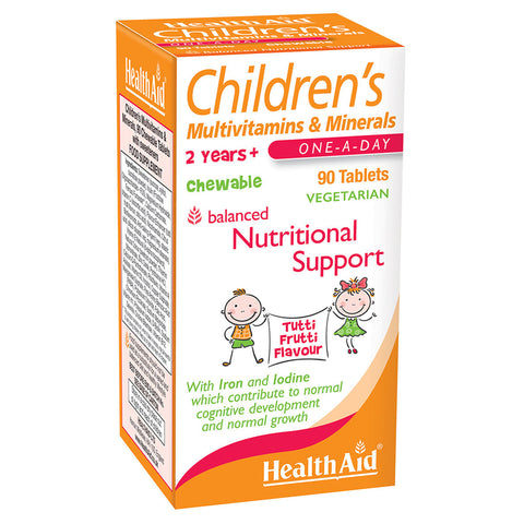 Children's MultiVitamin + Minerals Tablets Chewable - HealthAid