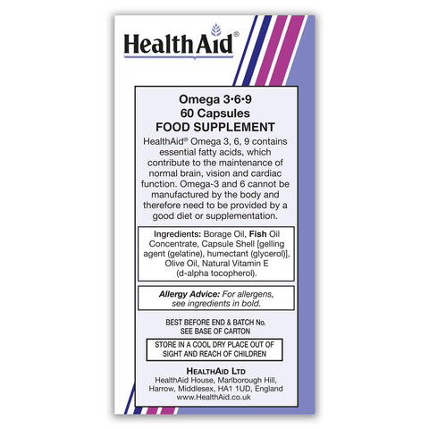 Omega 3 750mg Capsules - HealthAid
