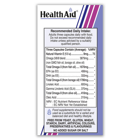 Omega 3 750mg Capsules - HealthAid