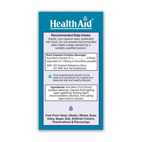AcaiAceĀ® Capsules - HealthAid