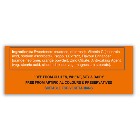 Zincovit-C with Vitamin C Zinc and Propolis Chewable Lozenge - HealthAid