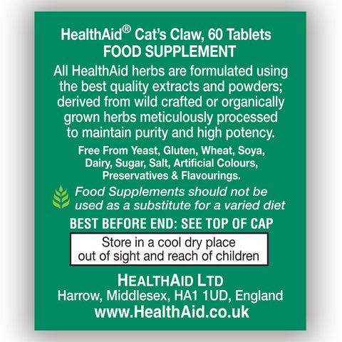 Cat's Claw - 475mg Equivalent Tablets