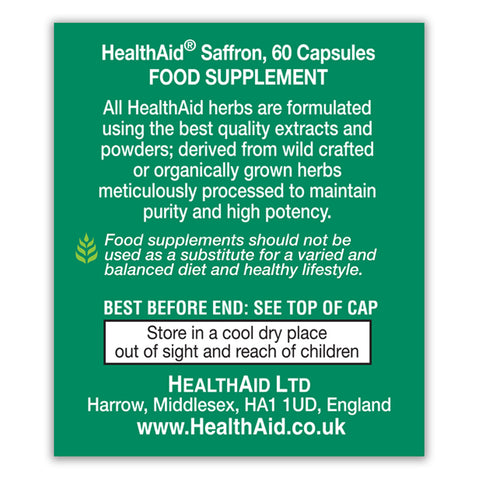 Saffron 177mg Capsules