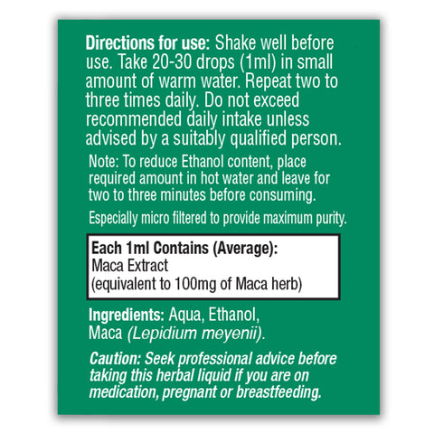 Maca (Lepidium Meyenii) Liquid