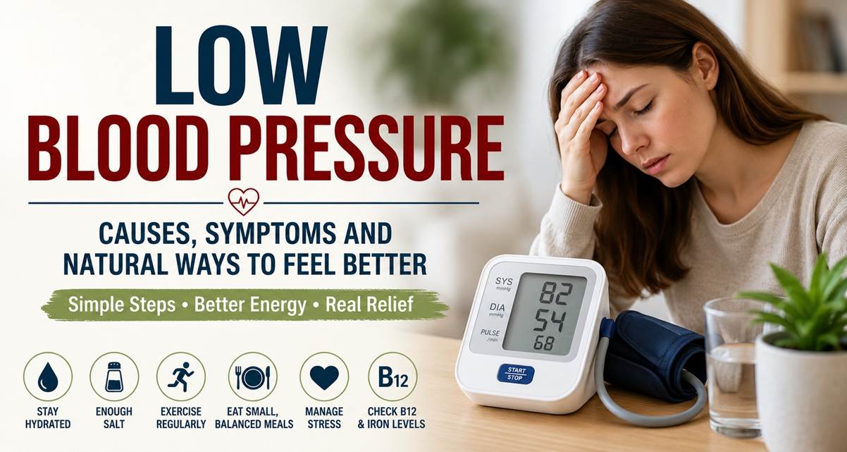 Low Blood Pressure: Causes, Symptoms & Natural Support