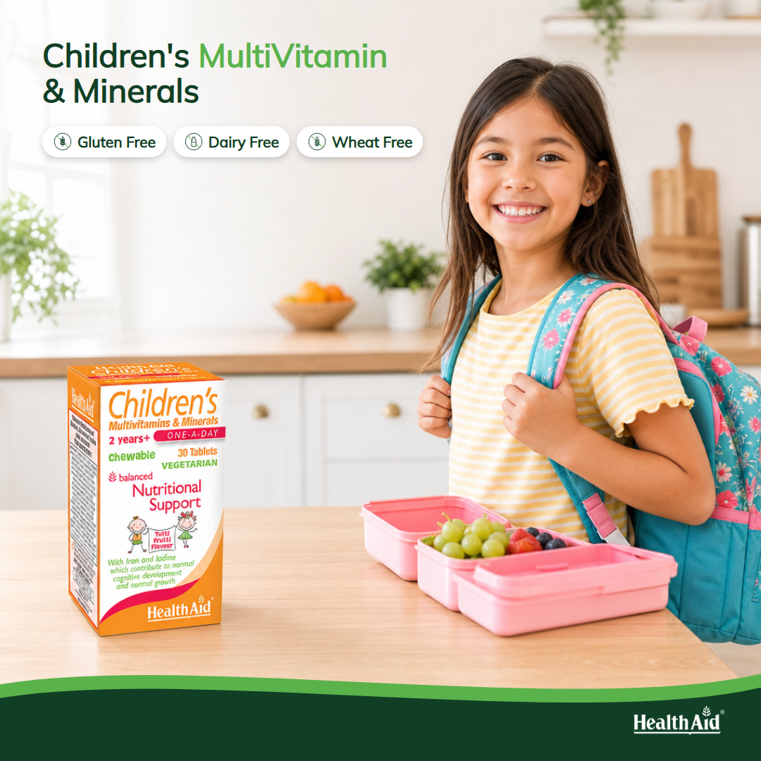 Children's MultiVitamin & Minerals - Chewable (Tutti-fruity Flavour) Tablets