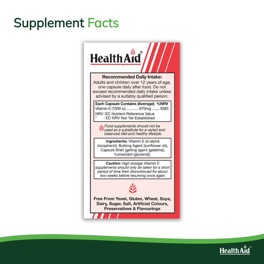 Vitamin E 1000iu Capsules