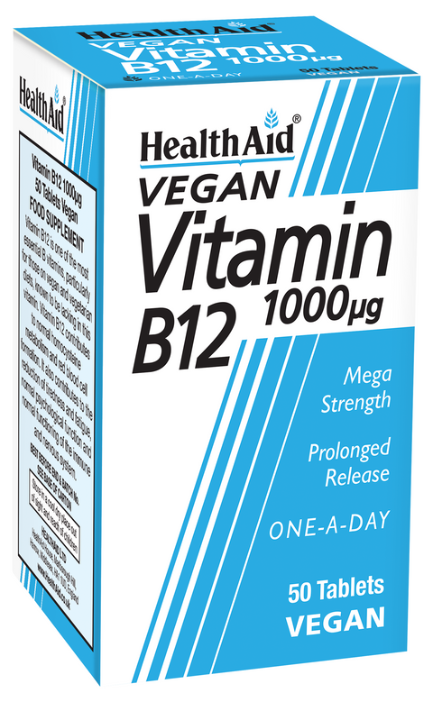 Vitamin B12 (Cyanocobalamin) 1000µg Tablets
