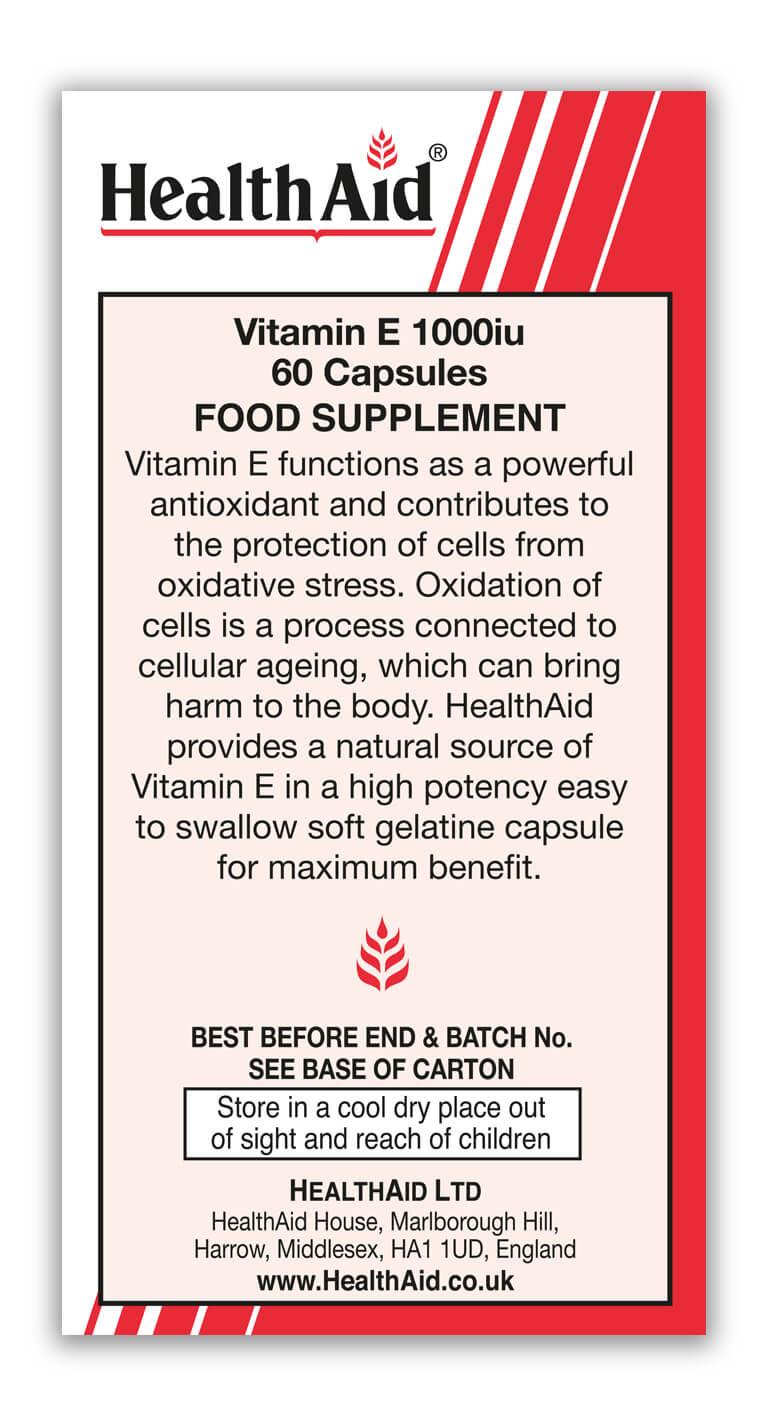Vitamin E 1000iu Capsules