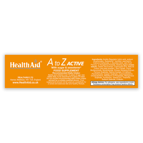A to Z Active Effervescent Tablets