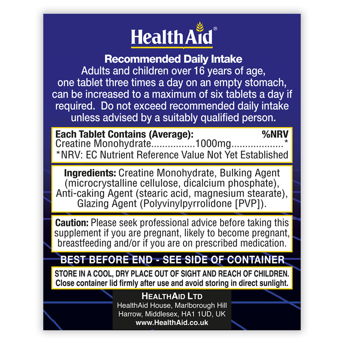 Creatine Monohydrate 1000mg Tablets