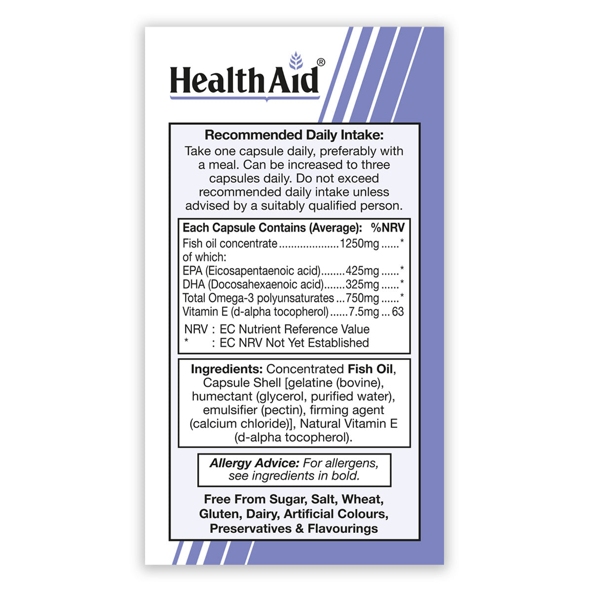 Omega 3 750mg Capsules - HealthAid