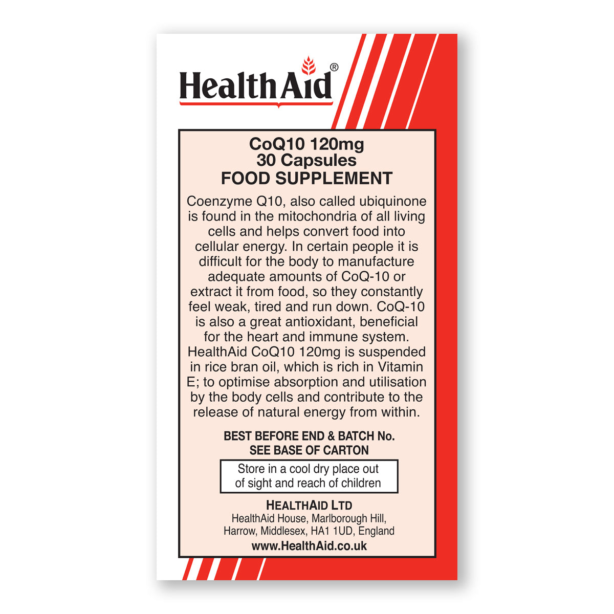 CoQ10 120mg (Coenzyme Q10) Capsules