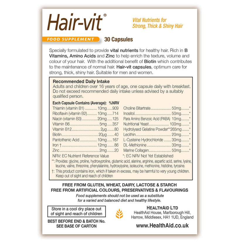 Hairvit® Capsules HealthAid®