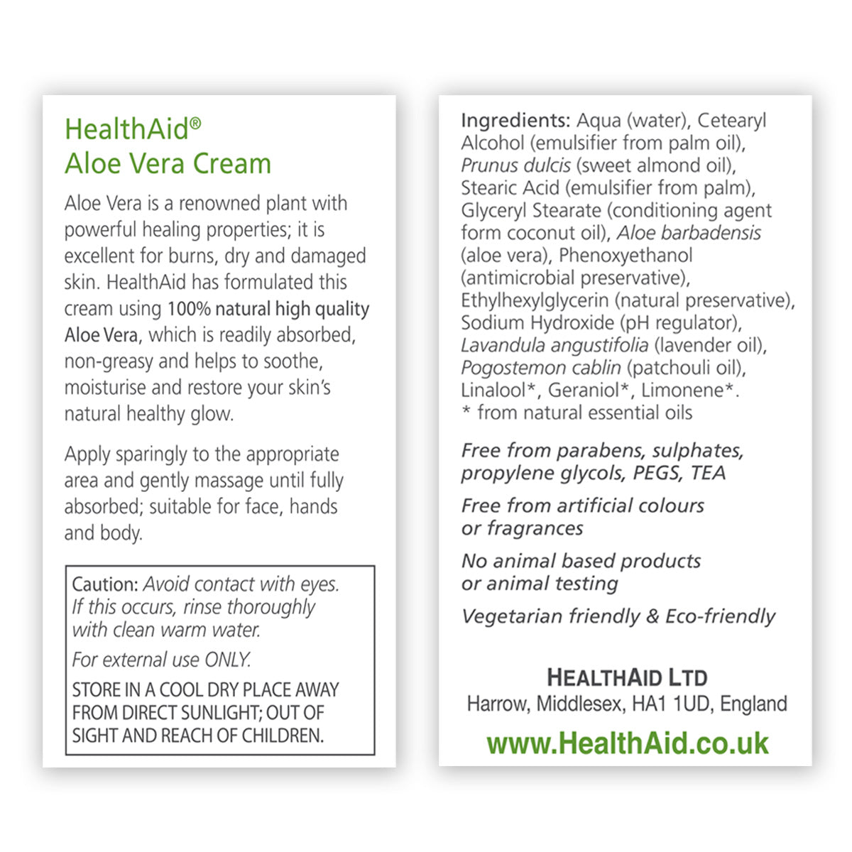 Aloe Vera High Potency Cream