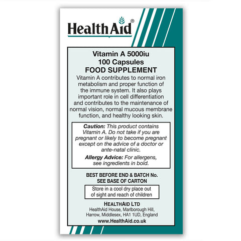 Vitamin A 5000iu Capsules