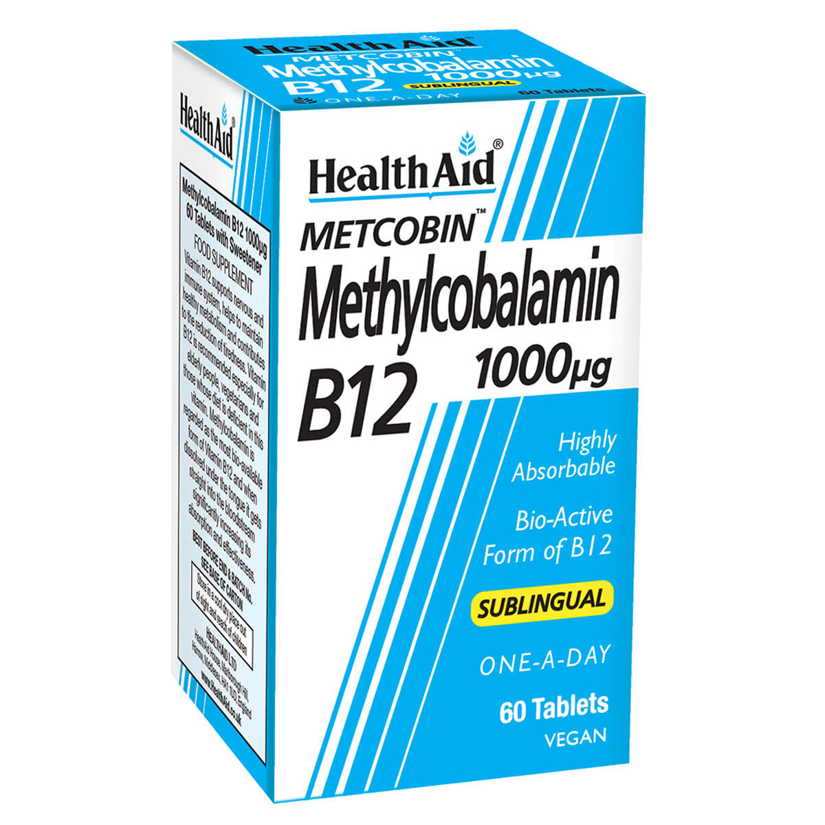 Methylcobalamin Metcobin™ 1000mcg Tablets - HealthAid