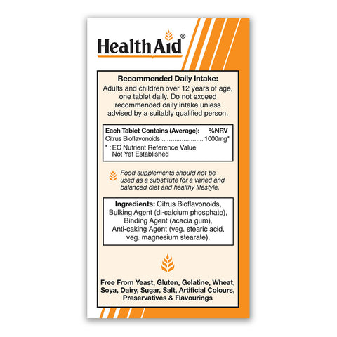 Citrus Bioflavonoid 1000mg Tablets - HealthAid