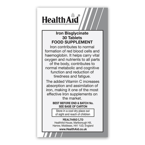 Iron Bisglycinate Tablets - HealthAid