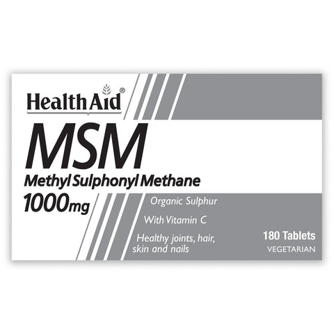 MSM 1000mg (MethylSulphonylMethane) Tablets