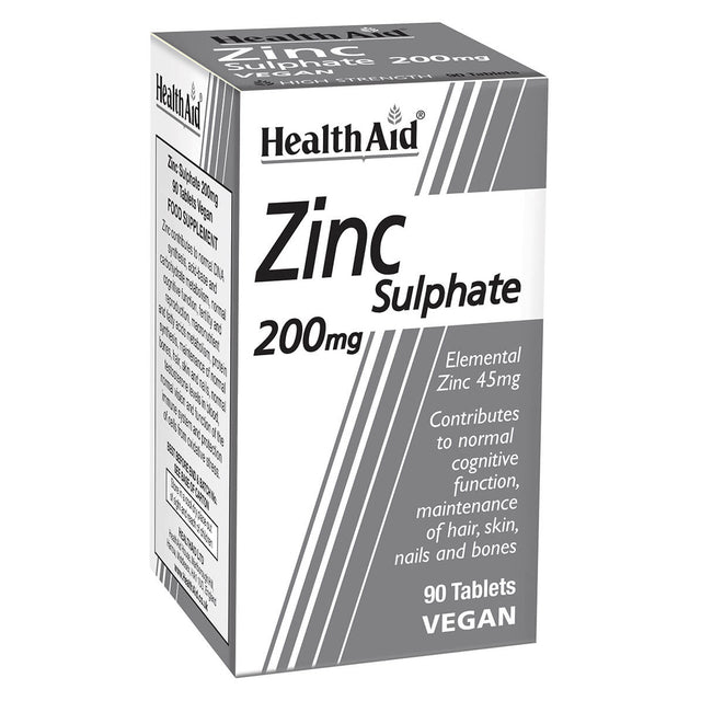 HealthAid Zinc Sulphate 200mg Tablets