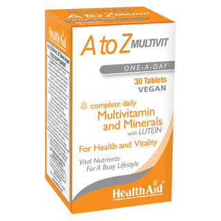 A to Z Multivit Tablets, Energy, Immunity, Brain Health | HealthAid ...