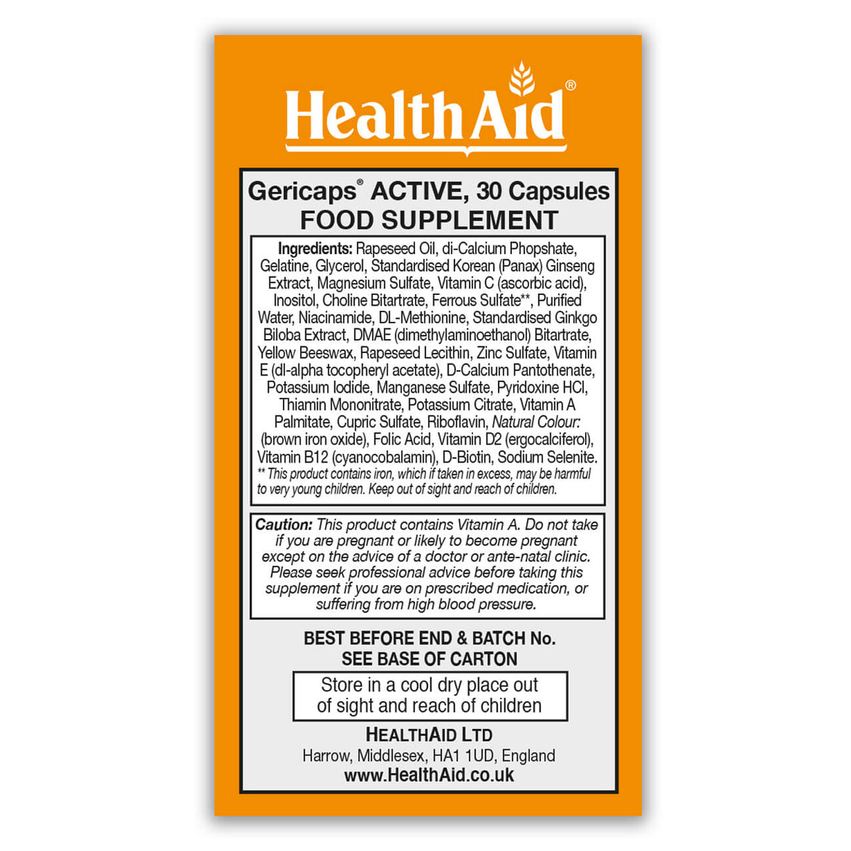 Gericaps Active Capsules
