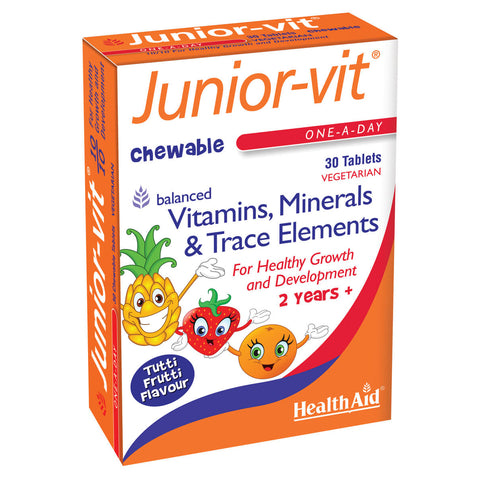 Junior-vit - Chewable (Tutti-fruity Flavour) Tablets - HealthAid