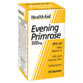 Evening Primrose Oil 500mg + Vitamin E Capsules