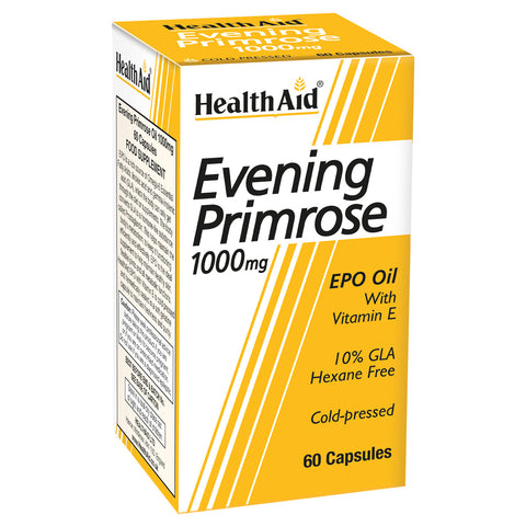 Evening Primrose Oil 1000mg + Vitamin E Capsules