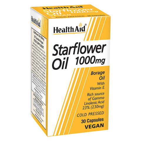 Starflower Oil 1000mg (23% GLA) Capsules - HealthAid