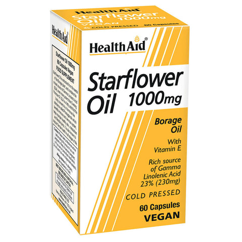 Starflower Oil 1000mg (23% GLA) Capsules - HealthAid