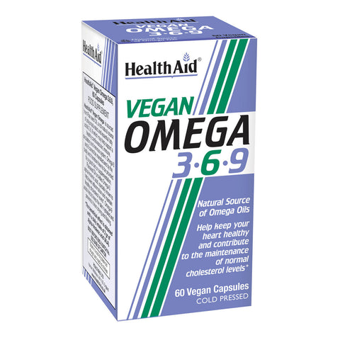 Vegan Omega 3 - 6 - 9 Capsules - HealthAid