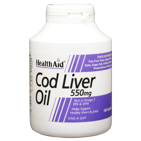 Cod Liver Oil 550mg Capsules