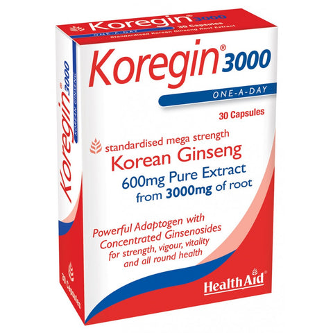 Koregin® 3000 (Korean Ginseng) Capsules - HealthAid