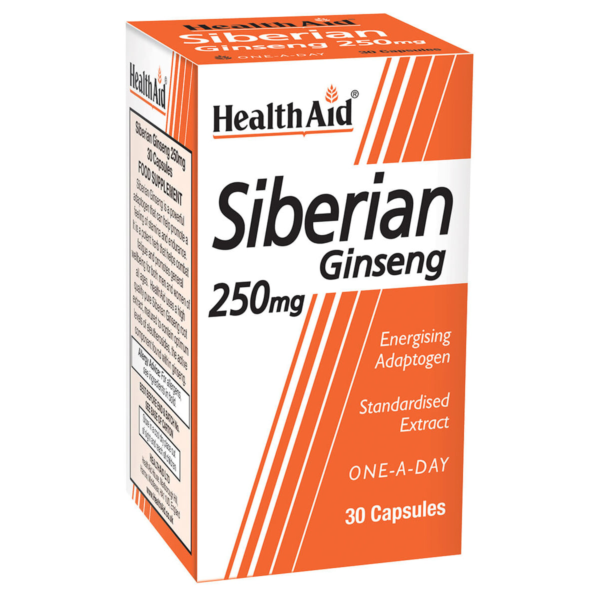 Siberian Ginseng 250mg Capsules