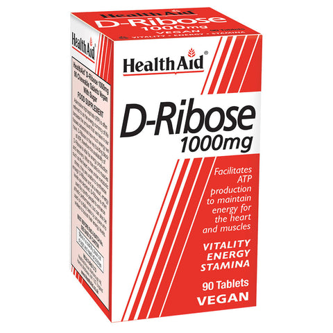 D-Ribose 1000mg Tablets - HealthAid