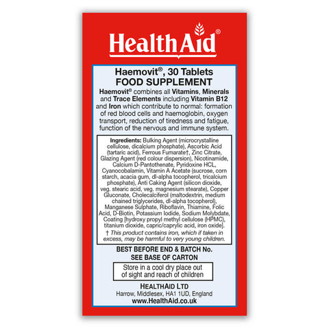 Haemovit Tablets - HealthAid