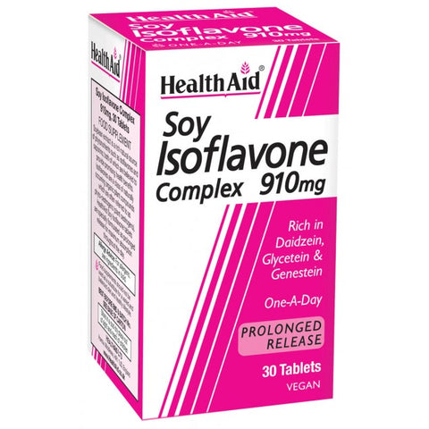 Soya Isoflavone Complex 910mg Tablets - HealthAid
