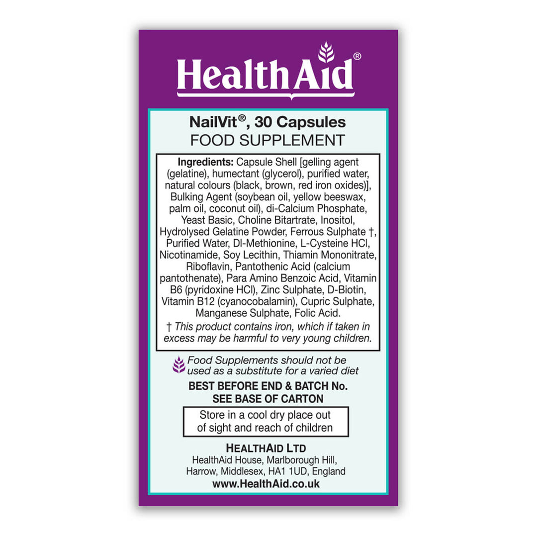 Natalvit NailVit® Capsules – HealthAid®