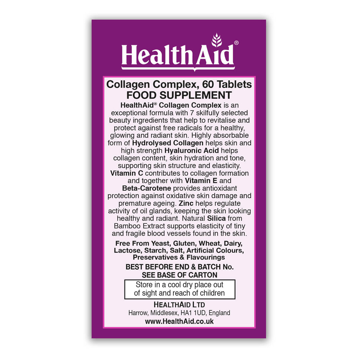 Collagen Complex Tablets - HealthAid