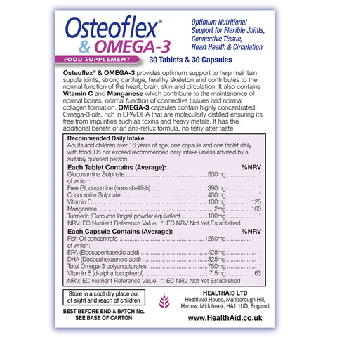Osteoflex & Omega 3 Tablets & Caspules